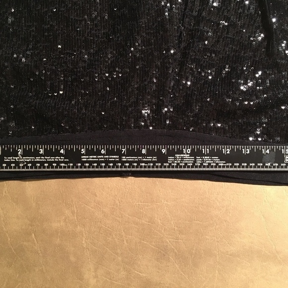 Tory BURCH Wide Leg Black Sequin Pull On Pants/Trousers, Size Small (Orig. $595) - Picture 3 of 7